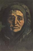 Head of a Peasant Woman with Dard Cap (nn014), Vincent Van Gogh